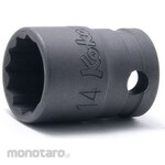 KO-KEN 3/8 Sq. 12 Corner Industrial Socket