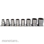 KO-KEN 3/8inch (9.5mm) Sq. 12 Angular Socket Rail Set