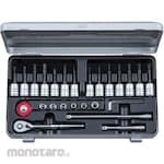 KTC 6.3sq.T Torx/E Torx/Hexagon Bit Socket Wrench Set
