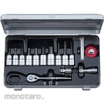 KTC 9.5 sq. Short hexagon bit socket wrench set