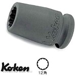 Ko-ken (Ko-ken/Yamashita Industrial Research Institute) 3/8 &quot;(9.5mm) SQ. + Impact 12-sided socket