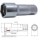 Ko-ken (Ko-ken/Yamashita Industrial Research Institute) 3/8&quot; (9.5mm) SQ. Spark plug socket (with magnet) 19mm