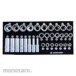 MAXPOWER 1/2inch DR Socket Set 6pt Tool Tray