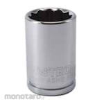 OSTEQ 3/8inch Dr Socket Standard Length 12 Pt Full Polish