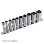 Pro-Auto 3/8 DR. 10PC. Spline deep socket hanger set