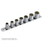 Pro-Auto 3/8 DR. 7PC. Wave socket hanger set 12PT