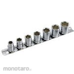 Pro-Auto 3/8 DR. 7PC. Wave socket hanger set 6PT