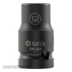 SATA Impact Socket 1/2inch DR 6 PT Thin Wall (Mata Sock Impact)