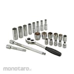 SATA Socket Set 1/2 Inch Drive 6 Point Metric