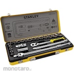 STANLEY 1/2inch Drive 6pt Socket in Metal Tin