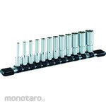 TONE Deep Socket Set (6Pt./6.35Sq) with Socket Holder