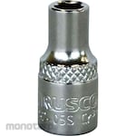 TRUSCO Socket, Hex Type, Inter Section Angle 6.35mm