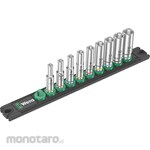 WERA Deep socket set (with rail)