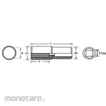 monotaro Deep Socket (12 Corners) 9.5 Sq (Mata Socket Panjang)
