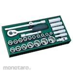 SATA Tray 1/2 Inch Dr Socket Set Metric