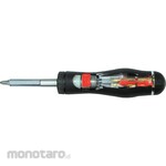 BROWN(Hirai Tool) Adjust Cushion Ratchet Screwdriver Set