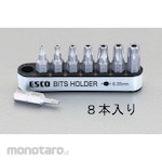 ESCO Screw Driver Bits [Bore Torx] 8 Pieces/Set
