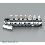 ESCO Set of 8 / 19mm [Hex +] Short Bit