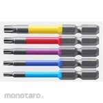 ESCO T10-T30 [Hexlobe] Screwdriver Bits, 5 Pieces/Set