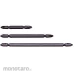 Ko-ken (Ko-ken/Yamashita Industrial Research Institute) 1/4 &quot;(6.35mm) H plus double-ended bit (14mm groove) Overall length 150mm No.2