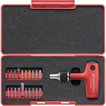 PB SWISS TOOLS Ratchet Cross Handle Bit Holder Tool Box Set