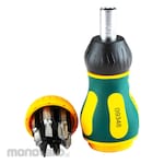 SATA Interchangeable Stubby Ratchet Screwdriver Set