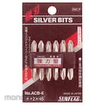 Sunflag (formerly Shinkame Manufacturing) Both-Ends Silver Bit Set ACB-6