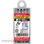 Sunflag (formerly Shinkame Manufacturing) Square bit 10-piece set #3x85