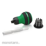 Toptul Interchangeable Stubby Ratchet Screwdriver Set