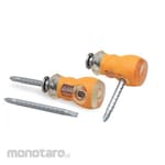 ALDO Stubby Screwdriver 2 Way (Obeng Pendek)
