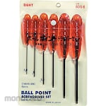 EIGHT Ball Point Screwdriver Set