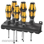 ESCO (+)(-) through-handle screwdriver set [with hexagon handle]