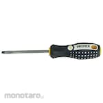 HASSTON PROHEX Screwdriver Slotted with Black Rubber Hand Grip 9991 (Obeng)