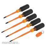KLEIN TOOLS Insulated Screwdriver Slim Tip (Obeng Isolasi)