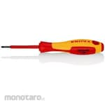 KNIPEX Insulated Screwdriver Pozidriv for Cross Recessed (Obeng Isolasi)