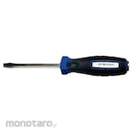 Lippro Slotted Go Thru Screwdriver with Rubber Handle