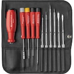 PB SWISS TOOLS 10-piece interchangeable screwdriver set (SwissGrip Evo)