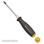 PB SWISS TOOLS Screwdriver for Slotted Screw Ne-piece Blade and Hexagon Portion