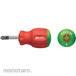 PB SWISS TOOLS Stubby Screwdriver Pozidriv (Obeng Pendek)