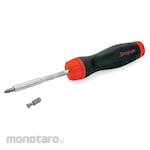 Snap-on Ratchet Screwdriver Standard Red Soft Grip (Obeng)