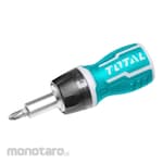TOTAL Stubby Screwdriver 8in1 (Obeng Pendek)
