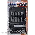 Topman [Tools and Hardware] Foldable ratchet handle set