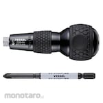 Vessel Go Thru Screwdriver Impact & Out Ball-Grip (Obeng Tembus)