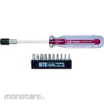 Vessel Screwdriver Torx Head with 10 Bit Set (Obeng)
