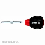 Vessel Stubby Screwdriver 2 Way Cushion Grip (Obeng Pendek)