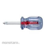 Vessel Stubby Screwdriver Phillips 6200 Crystalline (Obeng Pendek)