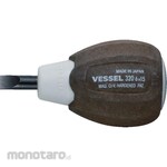 Vessel Stubby Screwdriver Wood Compo (Obeng Pendek)