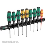 WERA 9-piece Craft Form Screwdriver Set (with rail)