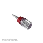 Wipro Stubby Screwdriver 2 Way with Transparent Handle (Obeng Pendek)