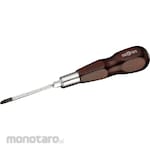 nepros Go Thru Screwdriver Wood Grip (Obeng Tembus)